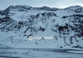 Digital Image Picture Photo Pic Sissu Valley India snow mountains clouds... - $36.85 MXN