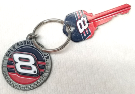 Dale Earnhardt Jr Keychain Nascar Number 8 With Key Metal Vintage - £9.23 GBP