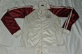 Vrg Arkansas Razorback Women&#39;s Jacket Large Warm Up Champion Stretch Che... - £61.18 GBP