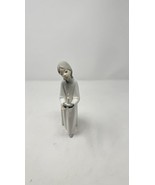 Lladro Girl with Candle #4868 Spain Porcelian Figurine 8&quot; - $30.00