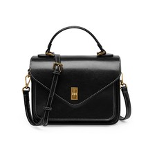 Genuine Leather Bag Female Retro Small Top-handle Satchels Bags Women Vintage Lu - £95.61 GBP