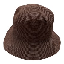 DAVID Brown Woven Bucket Hat – Women’s Classic Sun Hat – 12” Diameter – ... - $17.00