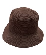 DAVID Brown Woven Bucket Hat – Women’s Classic Sun Hat – 12” Diameter – Late 199 - $17.00