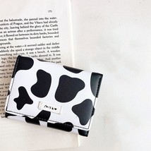 Women&#39;s Cute Wallet Cow Print PU Leather Business Card Holder Female Gir... - £23.67 GBP