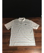 Nike Golf Dri-Fit Striped Tech Casual Golf Polo Shirt Mens sz Large - $34.19 CAD