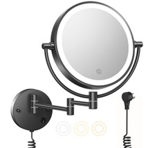 Upgraded Wall Mounted Makeup Mirror With Lights, Super Large Double Side... - £46.30 GBP