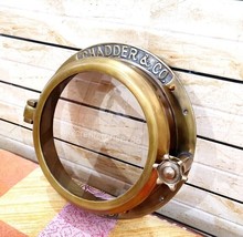 Antique Finish Porthole, Maritime Port Hole Boat Ship Window Wall Portho... - £146.83 GBP