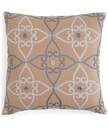 MSRP $70 Sky Medera Tiles Cotton 18&quot; Square Decorative Pillow Tan Beige - $440.10 MXN