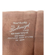 Vtg 2 Pair First Quality Turbonized Finish Brown Thigh High Nylons 10.5 M - $1,350.66 MXN