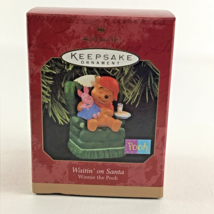 Hallmark Keepsake Ornament Disney Winnie The Pooh Waitin&#39; On Santa New 1997 - £19.74 GBP