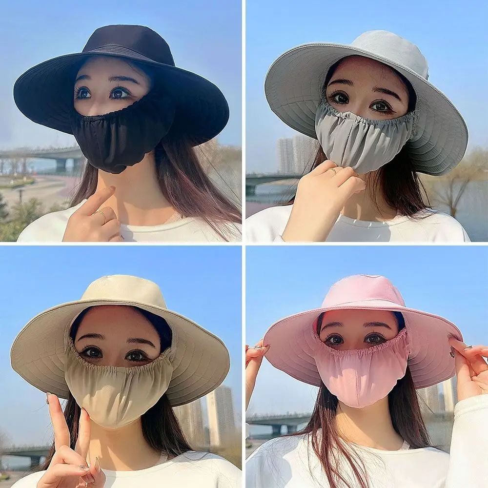 Ear Flap Sun Hat Breathable UV Protection Outdoor Fishing Cap Hiking Hunting - £11.92 GBP