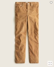 New J Crew Women Brown Garment-dyed Corduroy Vintage Straight Pants Sz 27 - £38.75 GBP