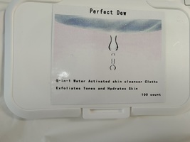 Perfect Dew skin cleanser tissues,Gentle Exfoliation image 4