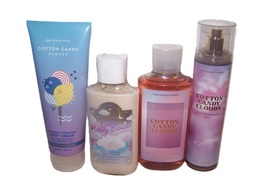 Cotton Candy Clouds Mist, Lotion, Body Wash, Cream Bath &amp; Body Works 4 Piece Set - $44.99