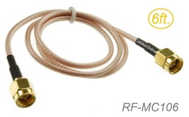 6Ft Sma Male To Sma Male Gold Plated Rg316 Coax Low Loss Jumper Rf Cable - $22.99