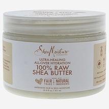 Shea Moisture -Ultra-Healing All-Over Hydration 100% Raw Shea Butter 10.5 Fl.Oz. - £13.91 GBP