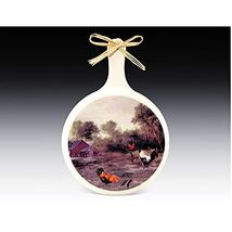 Rooster Porcelain Frying Pan Plaque 11.5 Inches - $15.82