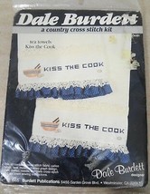 Kiss the Cook Dale Burdett Country Cross-Stitch 2 Tea Towel Set CK161 NEW - $20.09