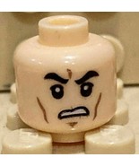 Lego Star Wars Light Flesh Minifig 6 Head Black Eyebrow Cheek Lines Chin... - £6.16 GBP