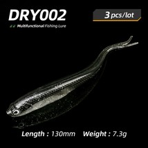 Ardea 3Pcs  Bait 126/130mm 7.3/9.5g Forked fishtail Soft  Lure 3D eyes Fish shap - £39.68 GBP