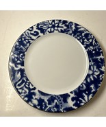 RALPH LAUREN ROUND HILL LUNCH OR SALAD PLATE BLUE ON BRIGHT WHITE PORTUG... - £28.65 GBP