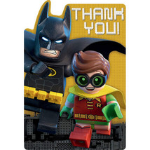 Lego Batman Robin Party Thank You Cards with Envelopes 8 Ct - £3.41 GBP