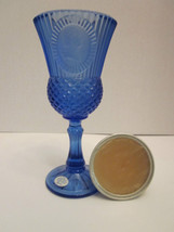 Vintage - Avon Washington Goblet Blue Fostoria Candle Holder - £5.46 GBP