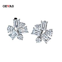 100% 925 Sterling Silver Sparkling High Carbon Diamond Stud Earrings For Women W - £86.13 GBP