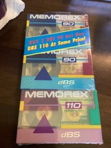 Lot of 3 MEMOREX DBS 90 Cassette Tapes NEW SEALED - £7.75 GBP