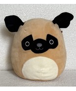Squishmallow Kellytoy Prince the Pug 8&quot; Brown Plush Pillow Toy Dog Pup - $438.22 MXN