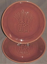 Set (2) Franciscan Golden Brown Wheat Pattern Dinner Plates - £31.27 GBP