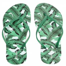 Old Navy Palm Tree Flip Flops Womens Size 8 Summer Sandals Shoes Tropica... - $168.98 MXN
