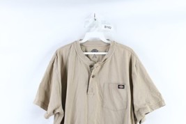Vintage Dickies Mens XL Distressed Spell Out Short Sleeve Pocket Henley ... - $34.60
