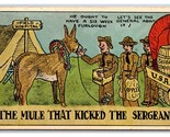 Comic Military The Mule That Kicked the Sergeant UNP WB Postcard G19 - $4.90