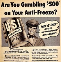 USI Permanent Anti-Freeze Advertisement 1953 National Distillers DWS6B - $19.99