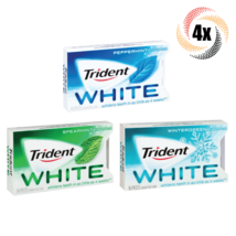 4x Packs Trident White Variety Chewing Gum ( 16 Pieces Per Pack ) Mix &amp; ... - $12.12