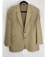 Vintage Levi&#39;s Western Wear 46R Blazer Jacket Tan Camel - $78.19 CAD