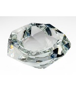 Baccarat Crystal Diamond Cut Ashtray 6&quot; Some Damage - $277.85 CAD