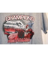 YOUTH T SHIRT 2008 STANLEY CUP CHAMPIONS NHL DETROIT RED WINGS - £6.05 GBP