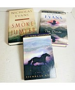 3 NICHOLAS EVANS HC DJ Romance Books Smoke Jumper Horse Whisperer Divide... - £6.23 GBP