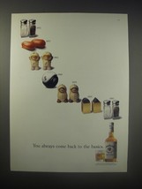 1990 Jim Beam Whiskey Ad - You always come back to the basics - £14.48 GBP