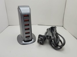 Charging Station for Multiple Devices, ADRICY 50W USB Charger Block 6 Po... - $14.99