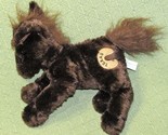 WISHPETS TEXAS PLUSH HORSE BROWN BEANBAG BROWN CHOCO STUFFED ANIMAL 9&quot; 2... - $4.50