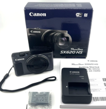 Canon PowerShot SX620 HS 20.2MP Digital Camera 25x Zoom WiFi NFC HD Video IOB - £253.41 GBP