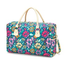 Bloom There It Is Floral Travel Weekender Duffle Bag - £42.52 GBP