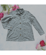 J. Jill cotton jacket shirt  cotton gray Women size XS - £44.30 GBP