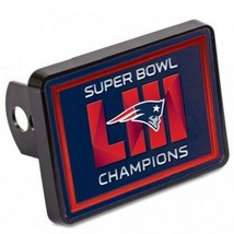 New England Patriots Laser Cut Hitch Cover SUPER BOWL LIII CHAMPIONS Win... - £17.54 GBP