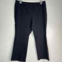 J. Jill Crop Pants Women 10p Pull On High Rise 30x23 Gray Cotton Rayon Stretch - £24.68 GBP