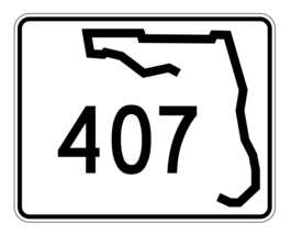 Florida State Road 407 Sticker Decal R1563 Highway Sign - $1.45+
