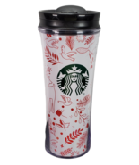Starbucks Holiday Tumbler Cup 16 oz White Red Dove Reindeer Fox Christma... - $15.22